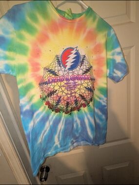 Tie-Dye Graphic Short-Sleeve Men's Shirt - Multicolor